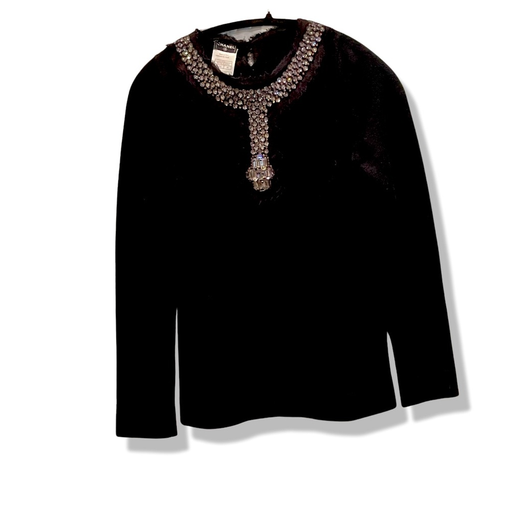Chanel CASHMERE SWEATER and Silk Elegantly Pleated Skirt